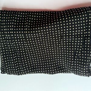Ava & Viv Black and Cream Polka Dot Pencil Skirt